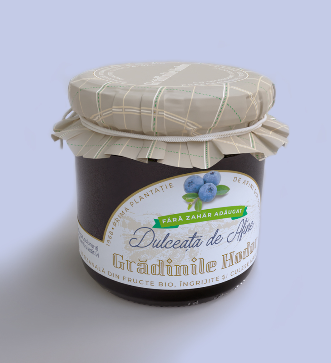 Dulceață de Afine Gradinile Hodor, fără zahăr adăugat 