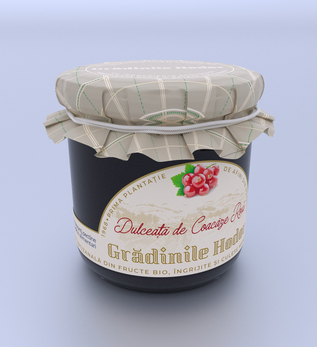 Dulceață de Coacăze Roșii Gradinile Hodor